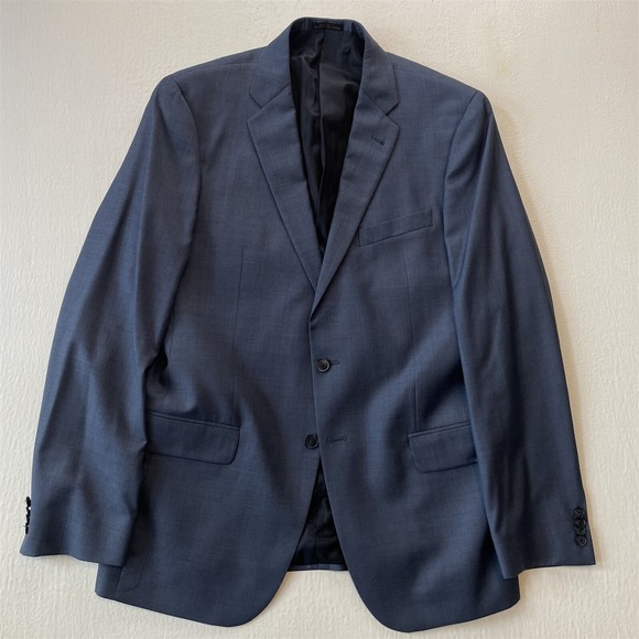 Jos A Bank Reserve 42L X-Long Blue Tollegno 1900 Mens Blazer Sport Coat